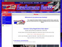 Tablet Screenshot of euroamericanhockey.com